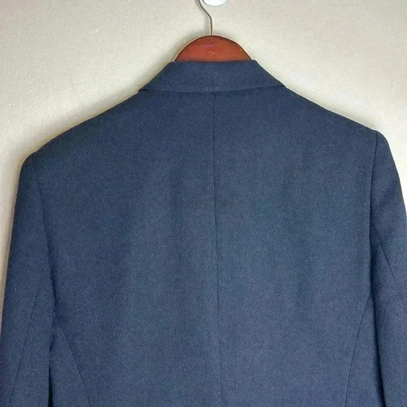 Vintage Women’s Blazer Evan Picone Navy 100% Worsted Wool Size 14 - Picture 4 of 12